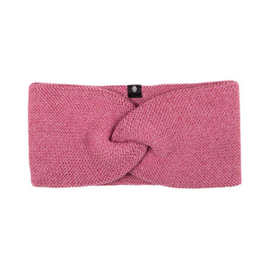 Bild in Slideshow öffnen, Stirnband Strick aus reiner Bio-Merinowolle, Bio-Baumwolle und Seide in &quot;Dusty Pink&quot;, „Salbei“ oder „Shadow Rose“
