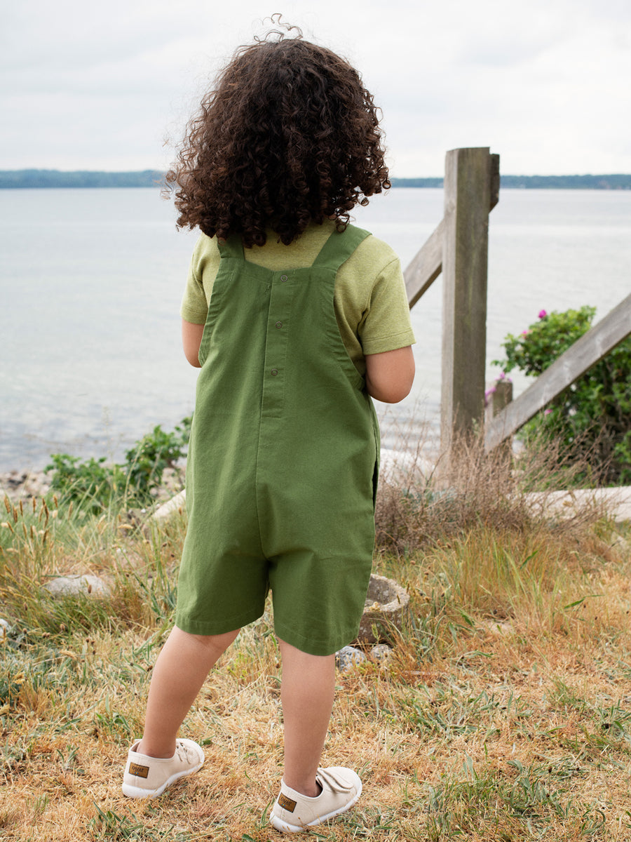 Kinder-Jumpsuit Twill aus reiner Bio-Baumwolle "Leaf"