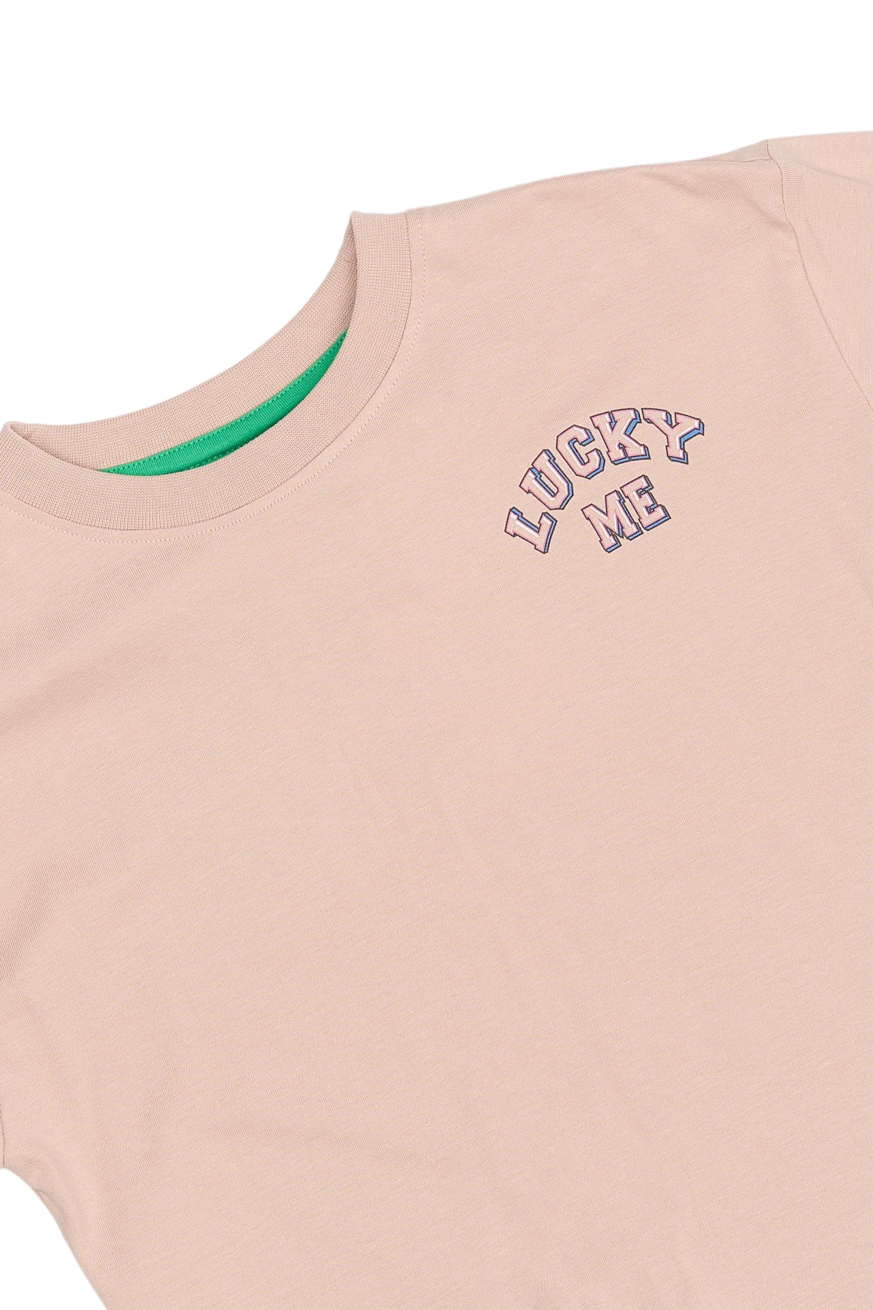 T-Shirts für Teens aus Bio-Baumwolle mit Print „Lucky Teddy Club“